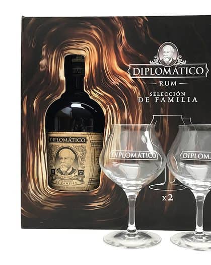 Diplomatico Seleccion De Familla Gift Box With 2 Glasses