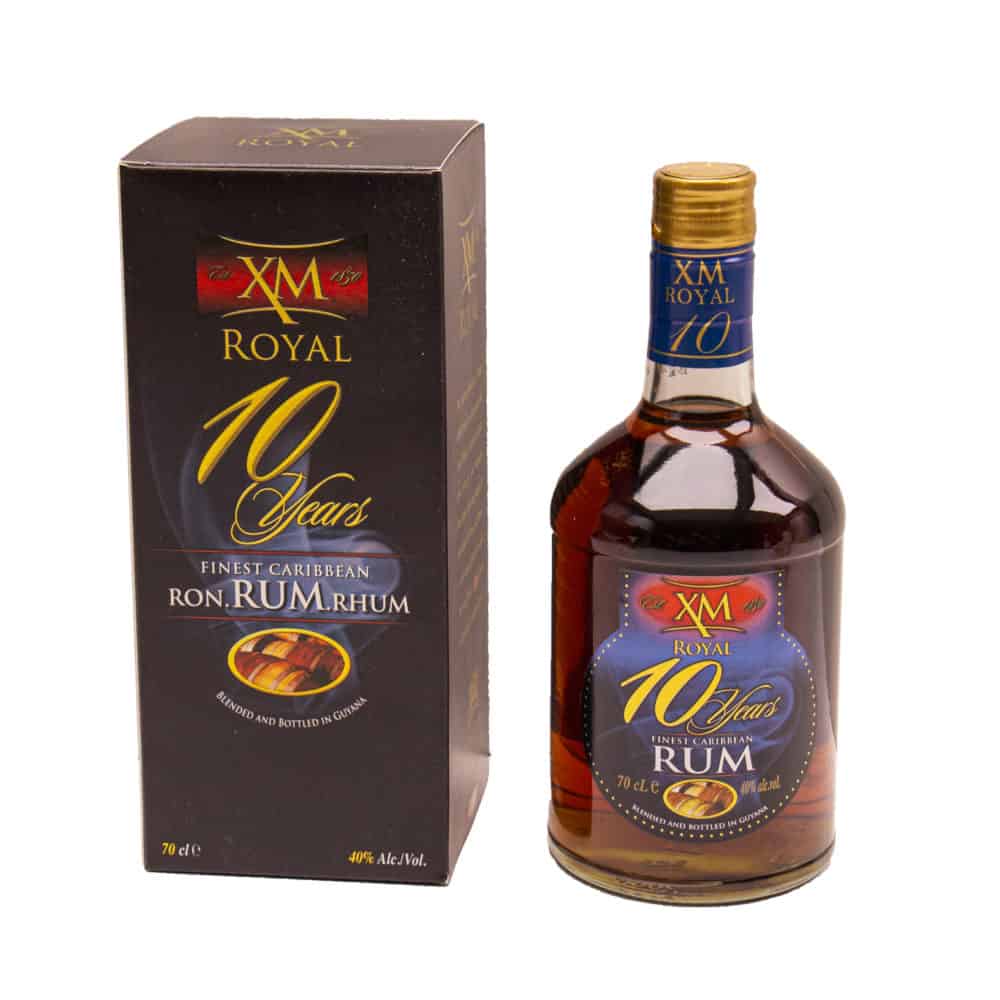XM 10 Years Old Royal Gold Demerara Rum 70cl 40%Vol