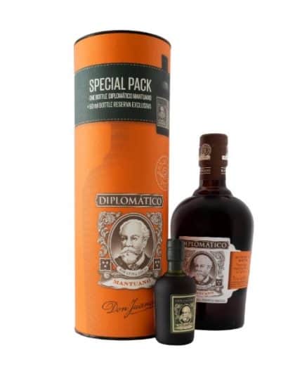Diplomatico Mantuano Special Pack With 5cl Reserva Exclusiva Bottle 70cl 40%Vol.