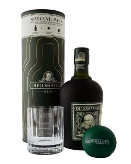 Diplomatico Reserva Exclusiva Tall Canister with glas & Ice Ball Mold 70cl 40%Vol.