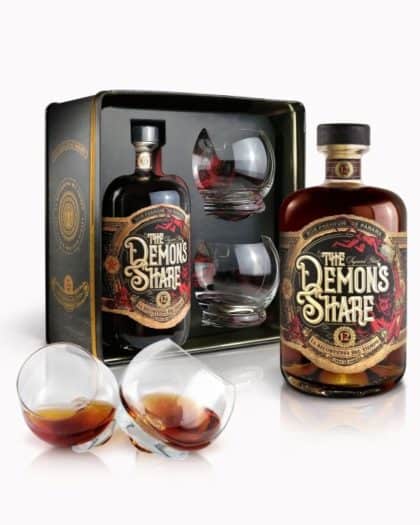 The Demon's Share 12 Years Giftbox With 2 Glasses 70cl 41%vol.