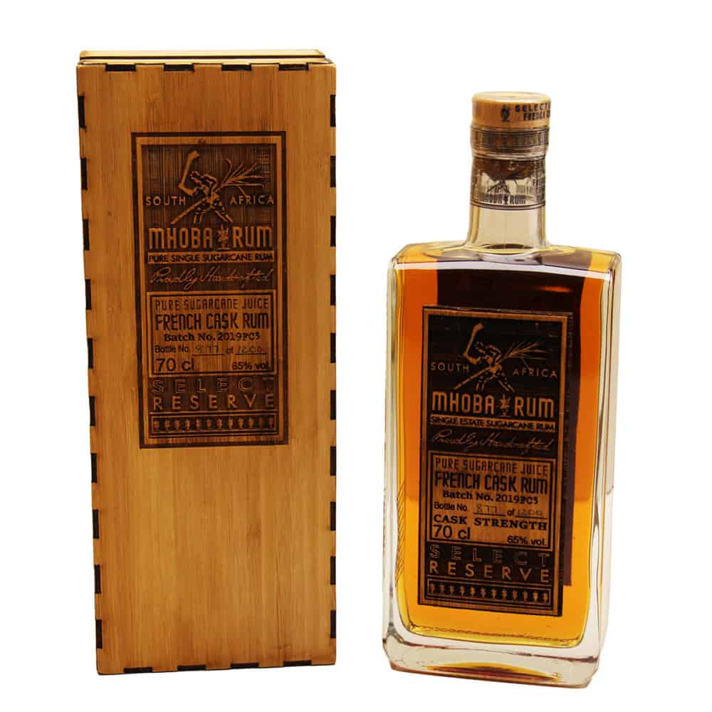Mhoba Select Reserve French Cask Rum 70cl 65%Vol