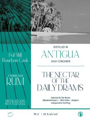 The Nectar Of The Daily Drams Antigua Antigua Distillery Limited High Congener 2015 7 Years