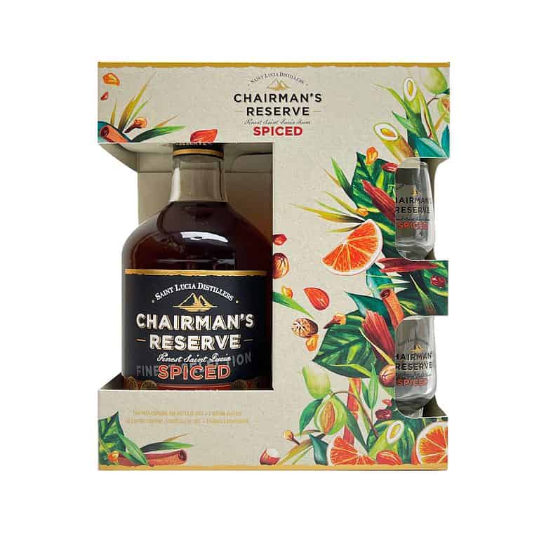 Chairman's Reserve Original Rum Spiced Gift Pack With 2 Glasses 70cl 40Vol Rum Stylez