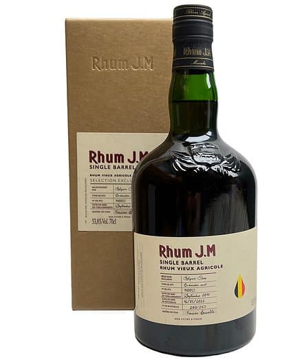 Rhum J.M 2014 Single Barrel Belgian Drop 7 Ans 70cl 53,8%