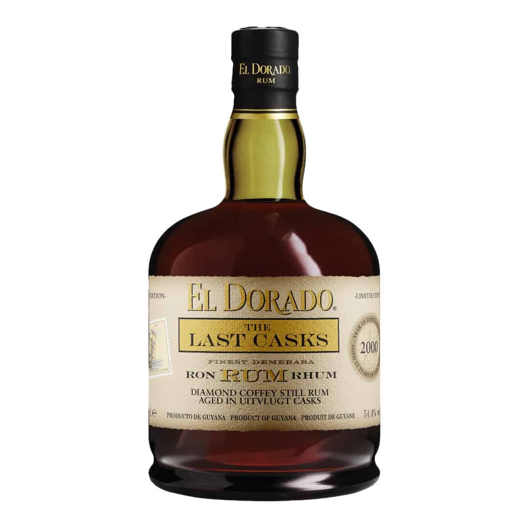 El Dorado The Last Casks 2000 22 Year Old Diamond Coffey Still Rum Aged in Uitvlugt Casks