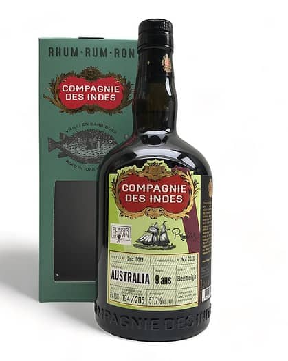 Compagnie Des Indes Australia 9 Ans Beenleigh Bottled For Rum Stylez & Plaisir Di Vin