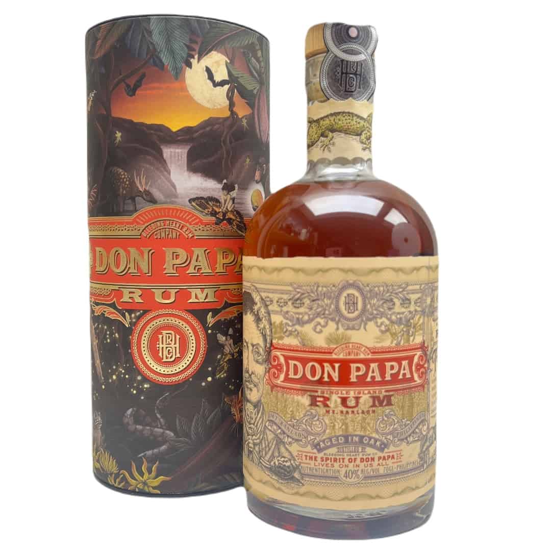 Don Papa 7 YO Single Island Rum 0,7L (40% Vol.) avec coffret - Don Papa -  Rhum