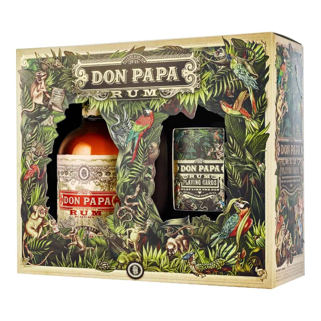 Don Papa MASSKARA Rum 40% Vol. 0,7l in Giftbox with Shaker @Malva