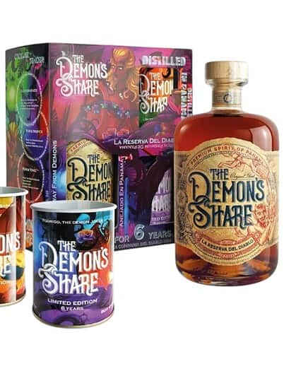 The Demon's Share 6 Years Giftbox Creative With 2 Tin Cups