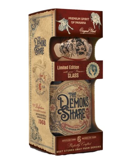 The Demon's Share 6 Years Giftbox With Cauldron Glass